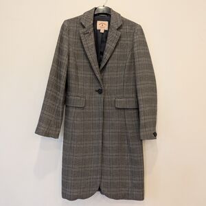 Brooks Brothers Women's Gray Plaid Blazer